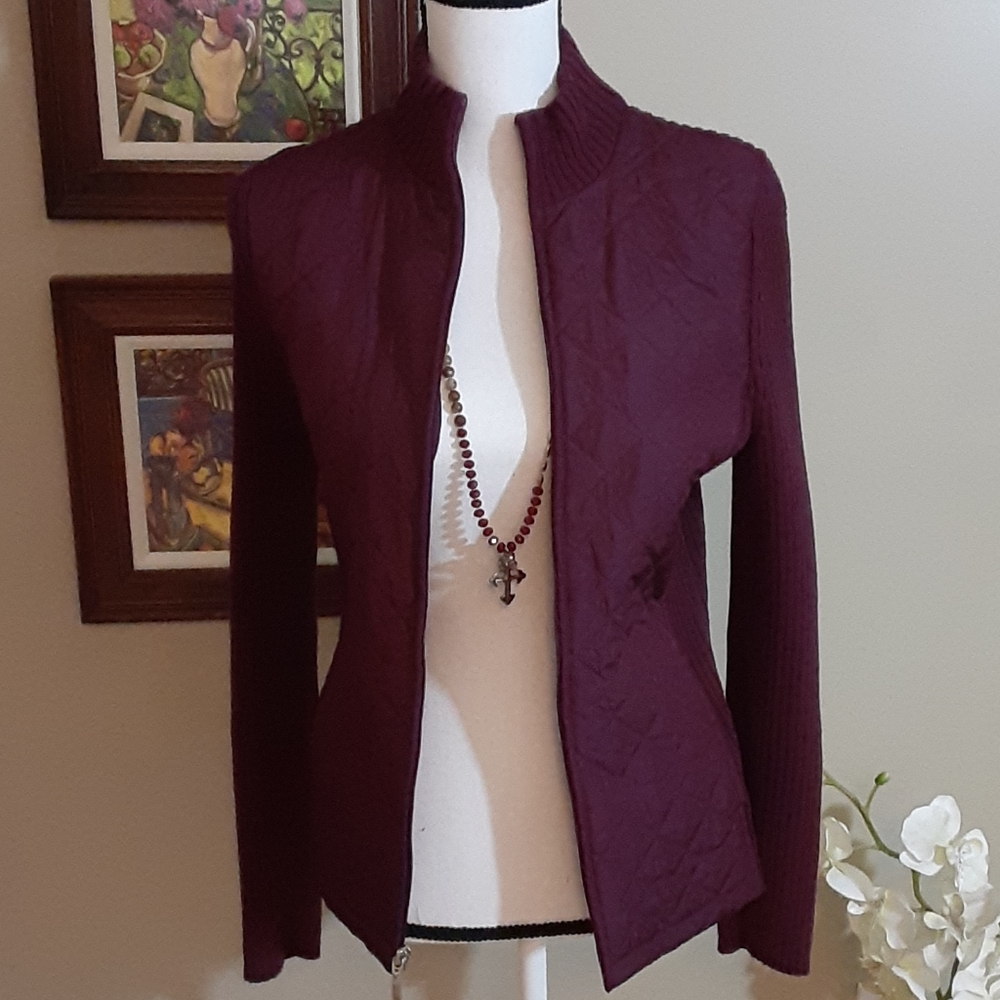 SOLD!!  Sweater Jacket Top by CROFT & BARROW, Small